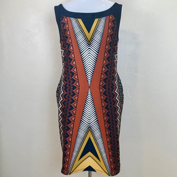 wallis geometric dress
